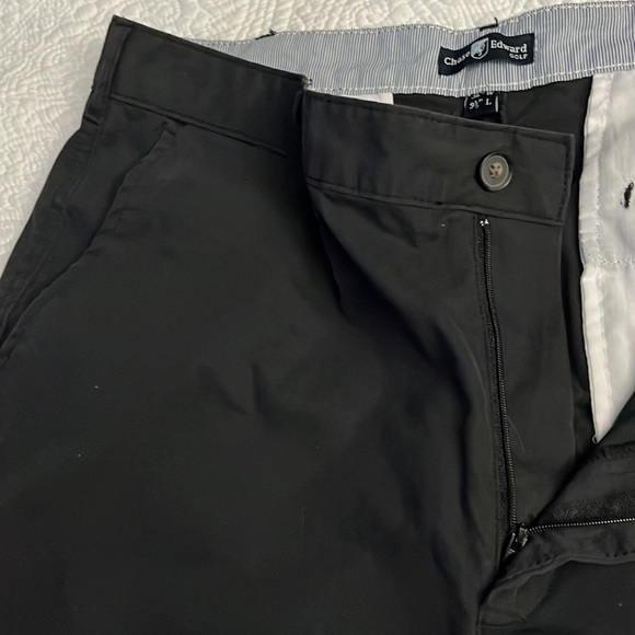 Chase Edward golf men’s black shorts 36w 9 1/2 L 4 pockets - Picture 3 of 5